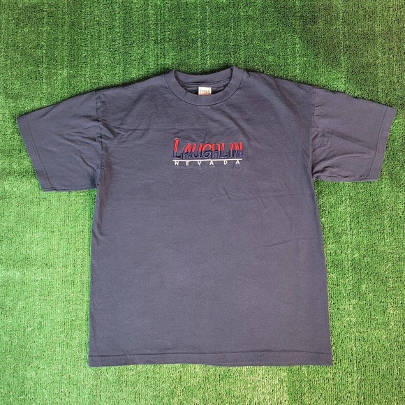 Vintage 90s Embroidered Laughlin Nevada T Shirt Size XL Made In USA - Picture 2 of 6